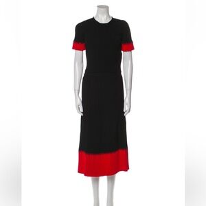 Alexander McQueen Black and Red Skirt Set